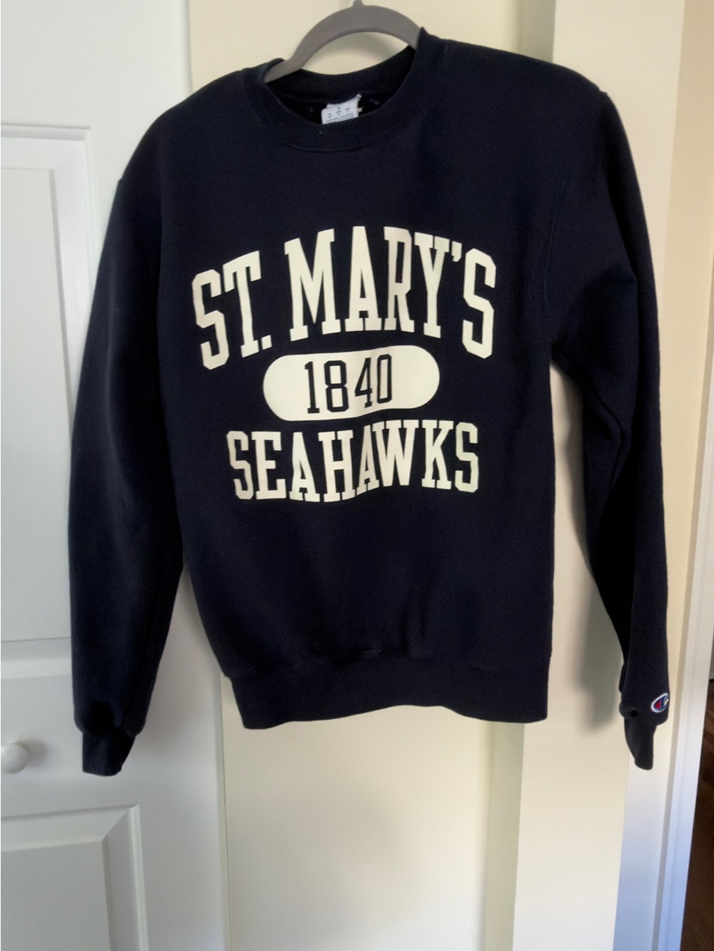 Champion Navy St. Mary's Seahawks Crewneck